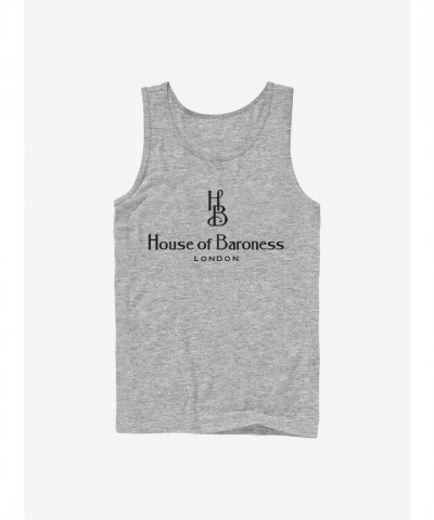 Disney Grey Cruella of Baroness London Logo Tank Top for Men