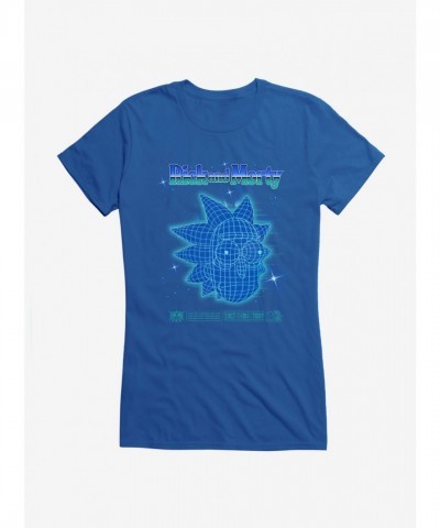 Rick And Morty Grid Head Graphic Tee for Girls