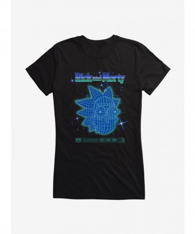 Rick And Morty Grid Head Graphic Tee for Girls Rick And Morty Grid Head Graphic Tee for Girls
