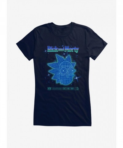 Rick And Morty Grid Head Graphic Tee for Girls Rick And Morty Grid Head Graphic Tee for Girls