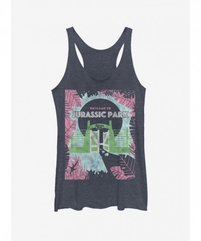 Cartoon Girls Welcome Gate Tank Top - Blue