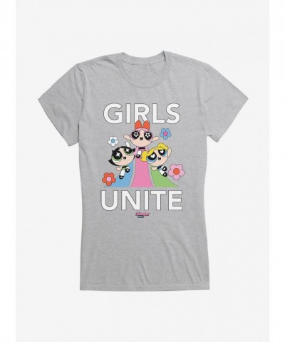 Powerpuff Girls Unite Junior's Cotton Tee for Girls Powerpuff Girls Unite Junior's Cotton Tee for Girls