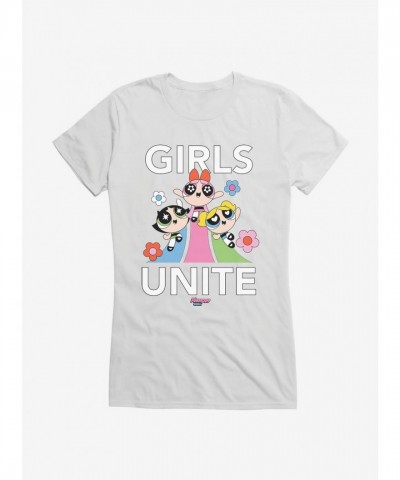 Powerpuff Girls Unite Junior's Cotton Tee for Girls Powerpuff Girls Unite Junior's Cotton Tee for Girls