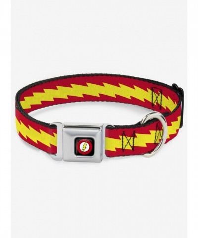 DC Comics Justice League Flash Bolt Seatbelt Dog Collar