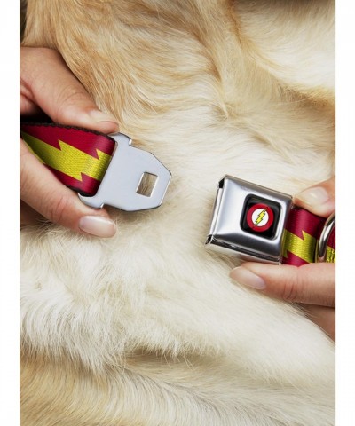 DC Comics Justice League Flash Bolt Seatbelt Dog Collar