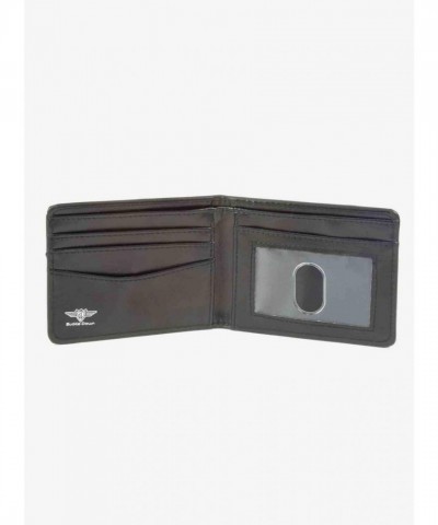 Disney Chip and Dale Men's Premium Vegan Leather Bifold Wallet with Autograph Design