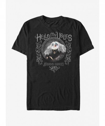 The Addams Family Hello My Uglies Unisex T-Shirt - Black