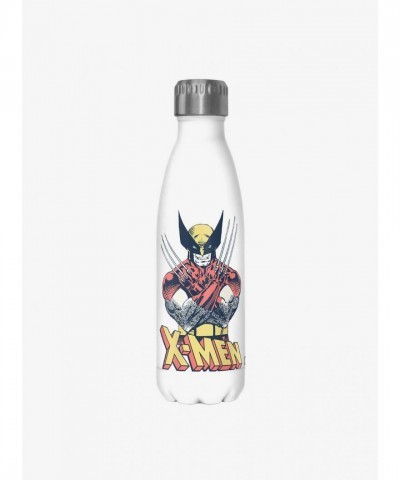 Marvel Classic Wolverine Insulated Water Bottle - White 17oz