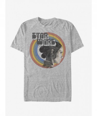 Star Wars Rey Skywalker Rainbow Grey KTS T-Shirt - Men's Lightweight Cotton