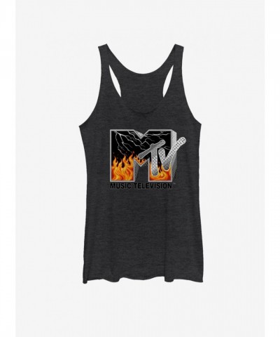 MTV Metal Head Girls Black Tank Top