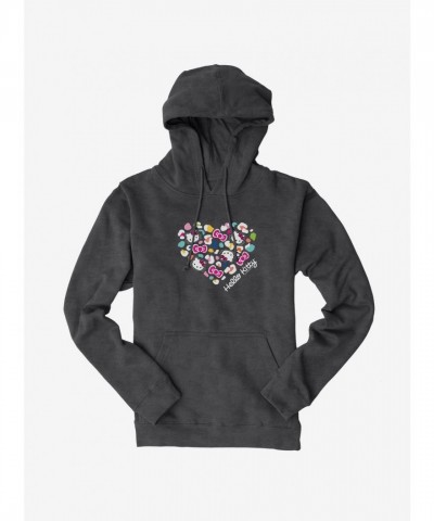Hello Kitty Jungle Adventure Spotted Heart Men's Hoodie