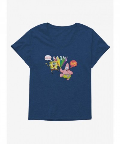 SpongeBob SquarePants Girls Plus Size Scoop Neck Tee