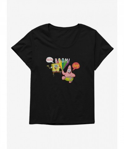 SpongeBob SquarePants Girls Plus Size Scoop Neck Tee