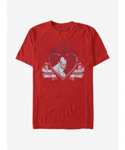 Disney Hades T-Shirt - Red Men's Lightweight Cotton