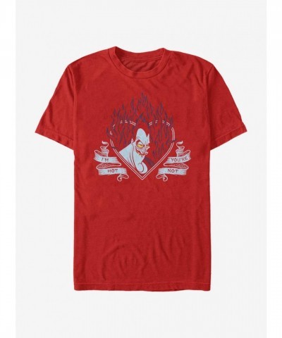 Disney Hades T-Shirt - Red Men's Lightweight Cotton