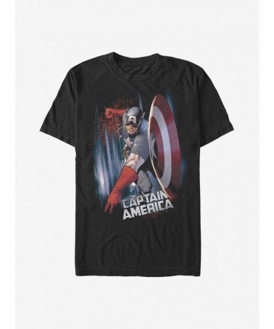 Marvel's Lightweight Black Shield T-Shirt for Men