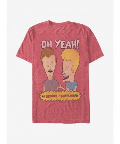 Beavis and Butt-Head Oh Yeah Red T-Shirt - Unisex Style