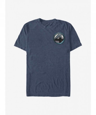 Marvel Blue Fantastic Four Costume T-Shirt for Men