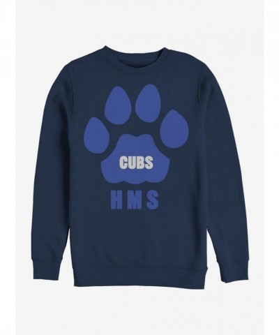 Stranger Things Cubs Paw Crewneck Sweatshirt - Blue Men's