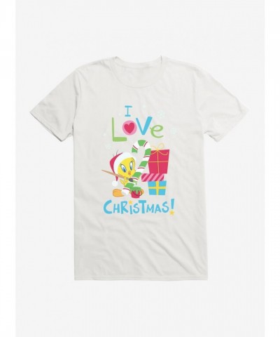 Looney Tunes Christmas Tweety Tee - Lightweight Cotton Men's T-shirt Looney Tunes Christmas Tweety Tee - Lightweight Cotton Men's T-shirt