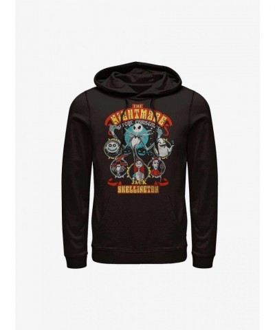 Disney Nightmare Before Christmas Scare Squad Men's Black Hoodie