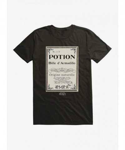 Fantastic Beasts Herbology Armadillo Bille Script Tee for Men