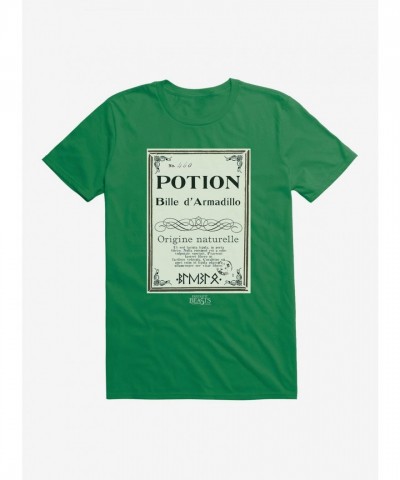 Fantastic Beasts Herbology Armadillo Bille Script Tee for Men