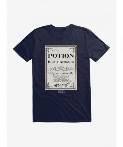 Fantastic Beasts Herbology Armadillo Bille Script Tee for Men