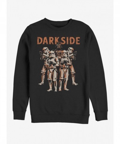 Star Wars Men's Unisex Cotton Blend Standing Sweatshirt - Black