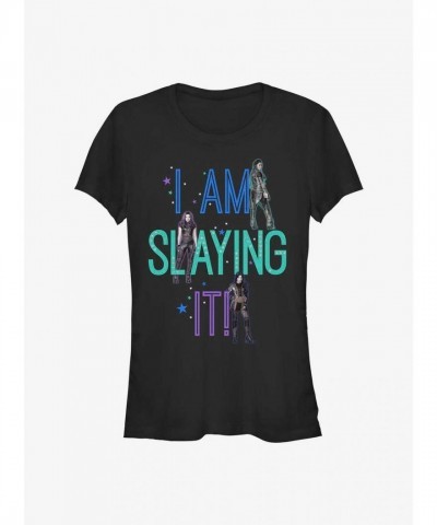 Disney Descendants Girls T-Shirt - Slaying It Style in Black