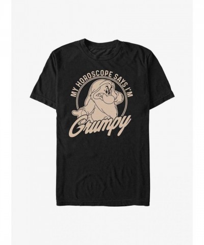 Disney Grumpy Horoscope T-Shirt for Men - Black