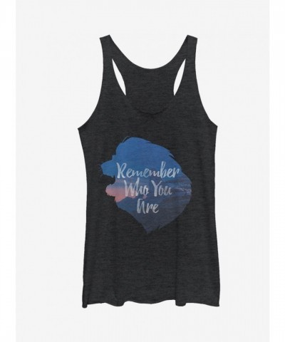 Lion King Simba "Remember Who You Are" Girls Tank Top - Black