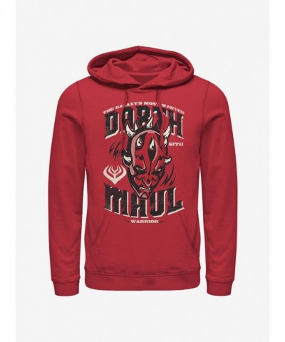 Star Wars Clone Wars Darth Maul Men's Red Hoodie