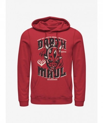 Star Wars Clone Wars Darth Maul Men's Red Hoodie
