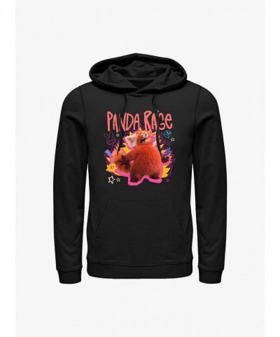 Disney Pixar Turning Red Angry Panda Hoodie - Black Men's