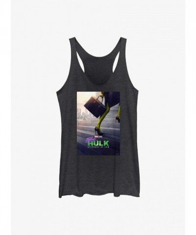 Marvel She-Hulk Attorney at Law Graphic Tank Top for Girls - Black