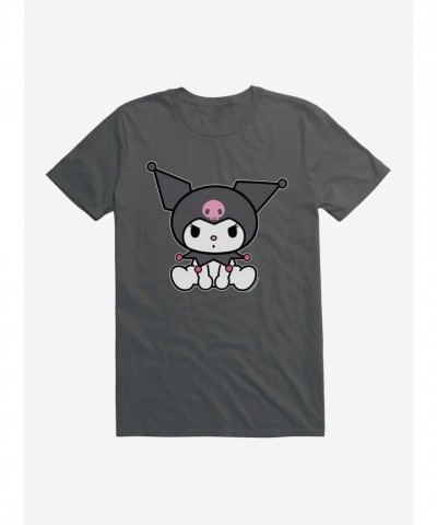 Kuromi Adorable Sitting Graphic Tee for Men