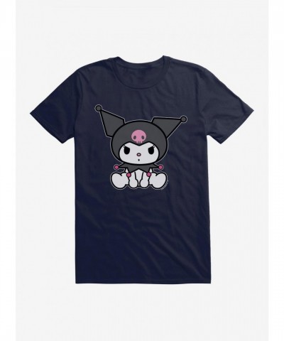 Kuromi Adorable Sitting Graphic Tee for Men