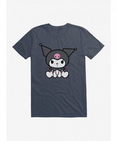 Kuromi Adorable Sitting Graphic Tee for Men