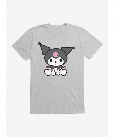 Kuromi Adorable Sitting Graphic Tee for Men