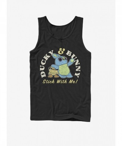Disney Pixar Toy Story 4 Ducky & Bunny Black Unisex Tank Top