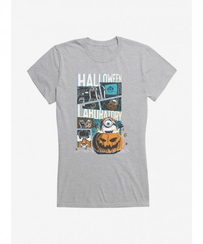 Minions Halloween Lab Print Junior Girls T-Shirt