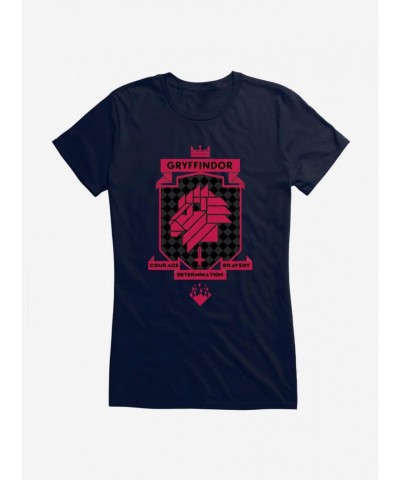 Harry Potter Gryffindor Red Shield Logo T-Shirt for Girls