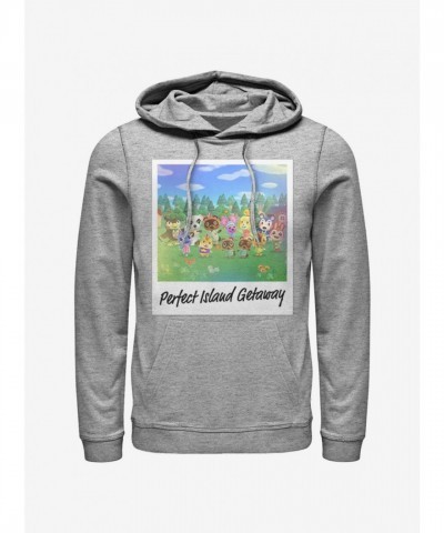 Animal Crossing Grey Island Escape Hoodie - Men's