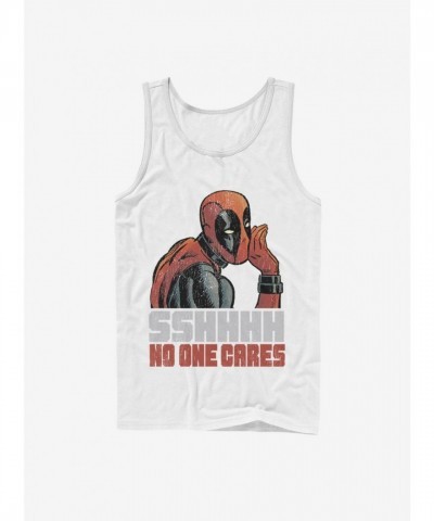 Marvel Deadpool No One Unisex Tank Top - White