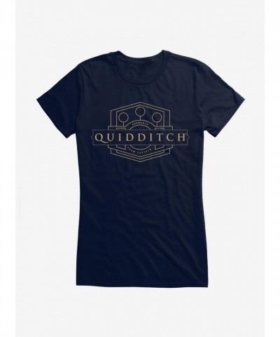 Harry Potter Team Captain Golden Quidditch Girls T-Shirt
