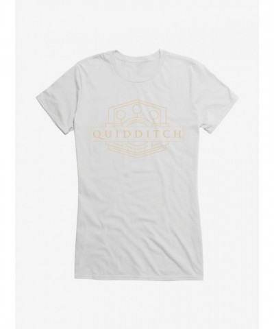 Harry Potter Team Captain Golden Quidditch Girls T-Shirt