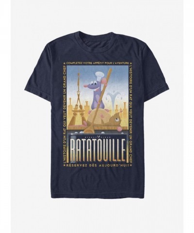Disney Pixar Ratatouille Blue Unisex Lightweight T-Shirt