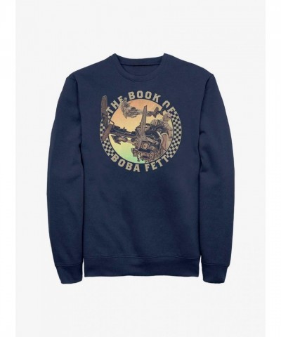 Star Wars Men's Blue Bounty Time Sweatshirt - Boba Fett