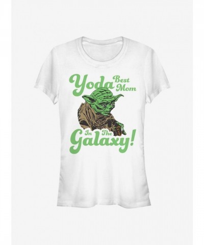 Star Wars Yoda Mom Tribute Tee - White for Girls